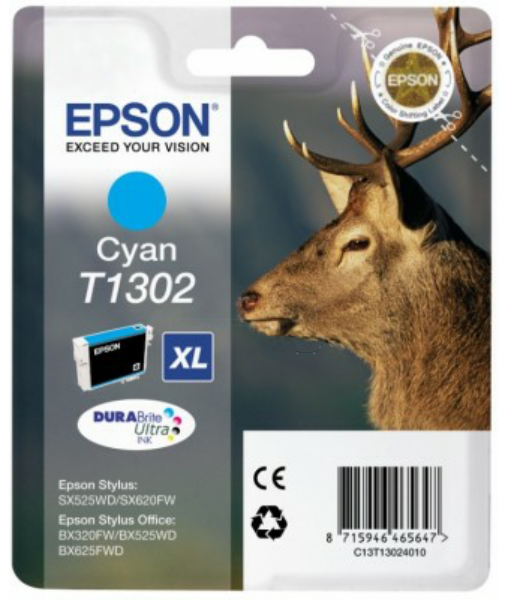Original Epson T1302 | C13T13024012 Tintenpatrone Cyan