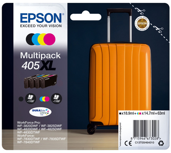 Original Epson 405XL | C13T05H64010 Tinte Spar Set XL