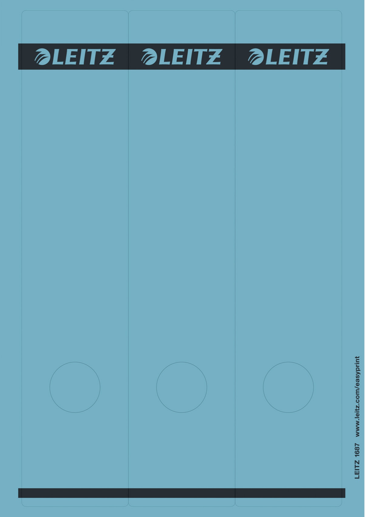 Leitz Ordneretiketten 1687 | Blau | 75er-Pack