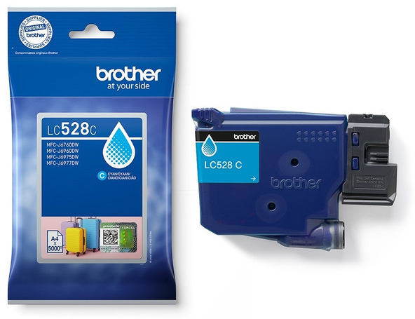 Original Brother LC528C Tintenpatrone Cyan XL