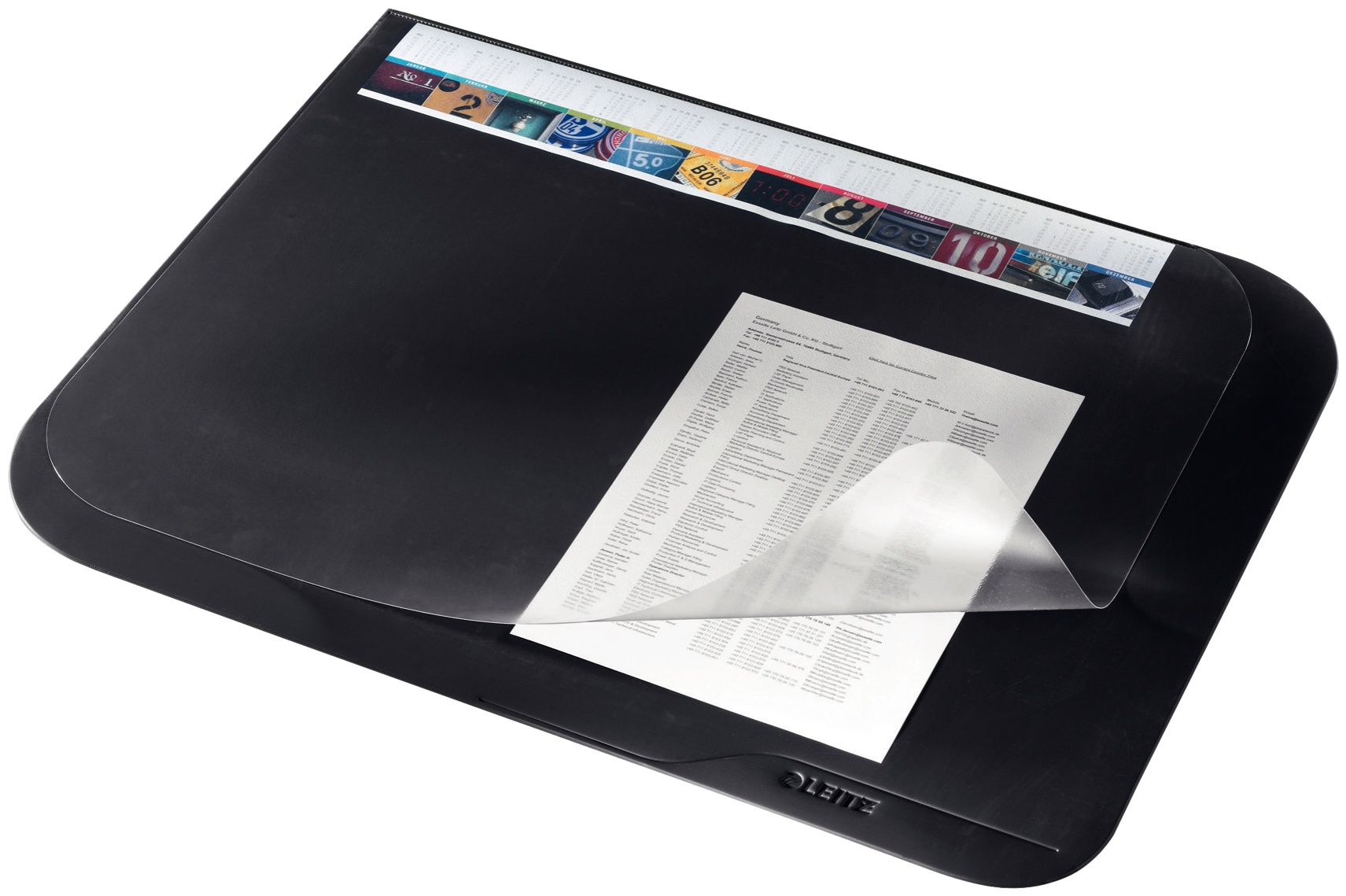 Leitz Schreibtischunterlage | 65 x 50 cm | Schwarz | Polyvinylchlorid (PVC) (53120095)
