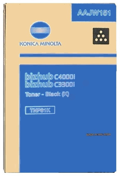 Original Konica Minolta TNP81K | AAJW151 Toner Schwarz