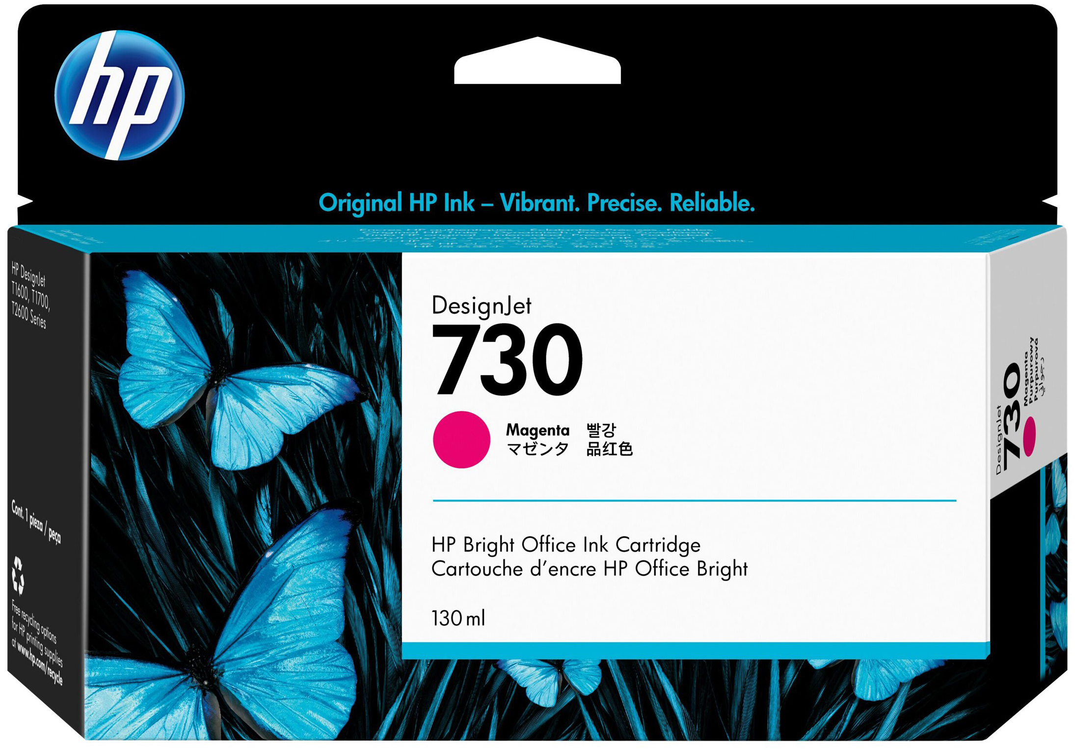 Original HP 730 | P2V63A Tinte Magenta