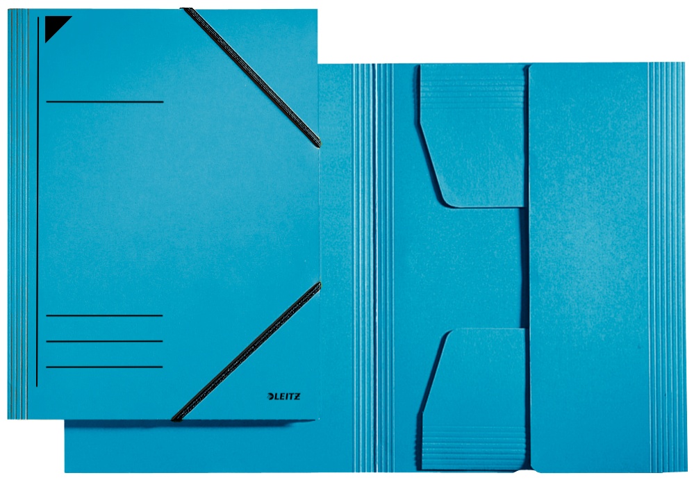 Leitz Eckspanner 3981 | DIN A4 | Blau | Karton