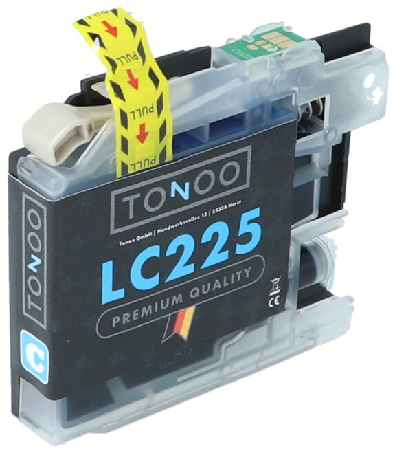 Tonoo® Tinte ersetzt Brother LC225XLC Cyan XL