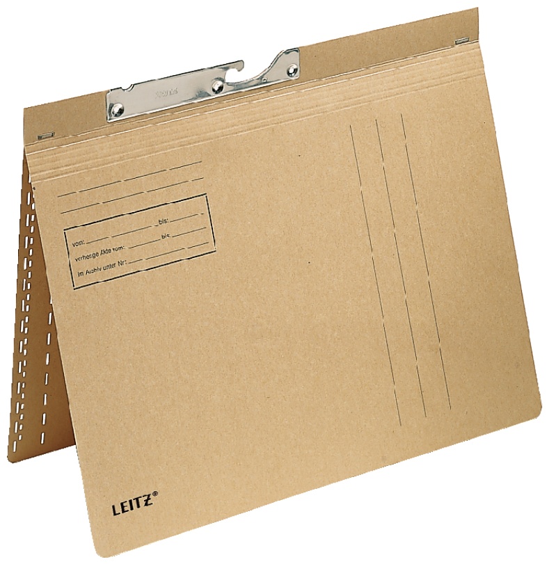Leitz Pendelhefter 2114 | DIN A4 | Karton | Braun | 50er-Pack