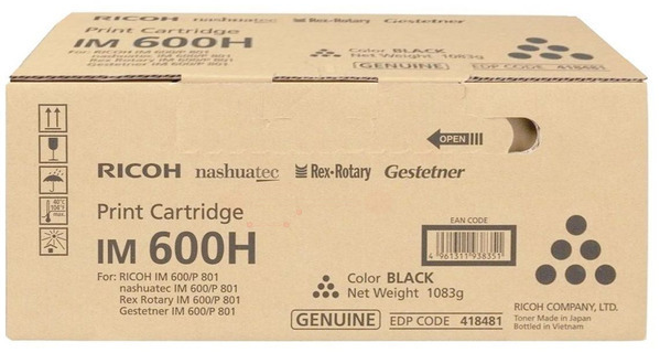 Original Ricoh 418481 Toner Schwarz