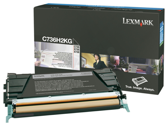 Original Lexmark C736H2KG Toner Schwarz XL