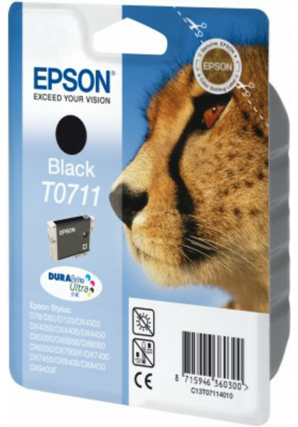 Original Epson T0711 | C13T07114010 Tinte Schwarz XL