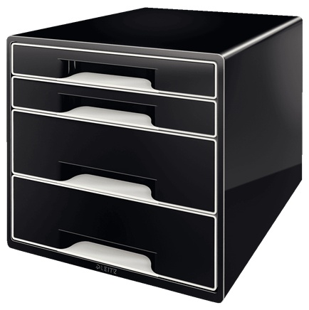 Leitz Schubladenbox | Schwarz/Grau | Kunststoff
