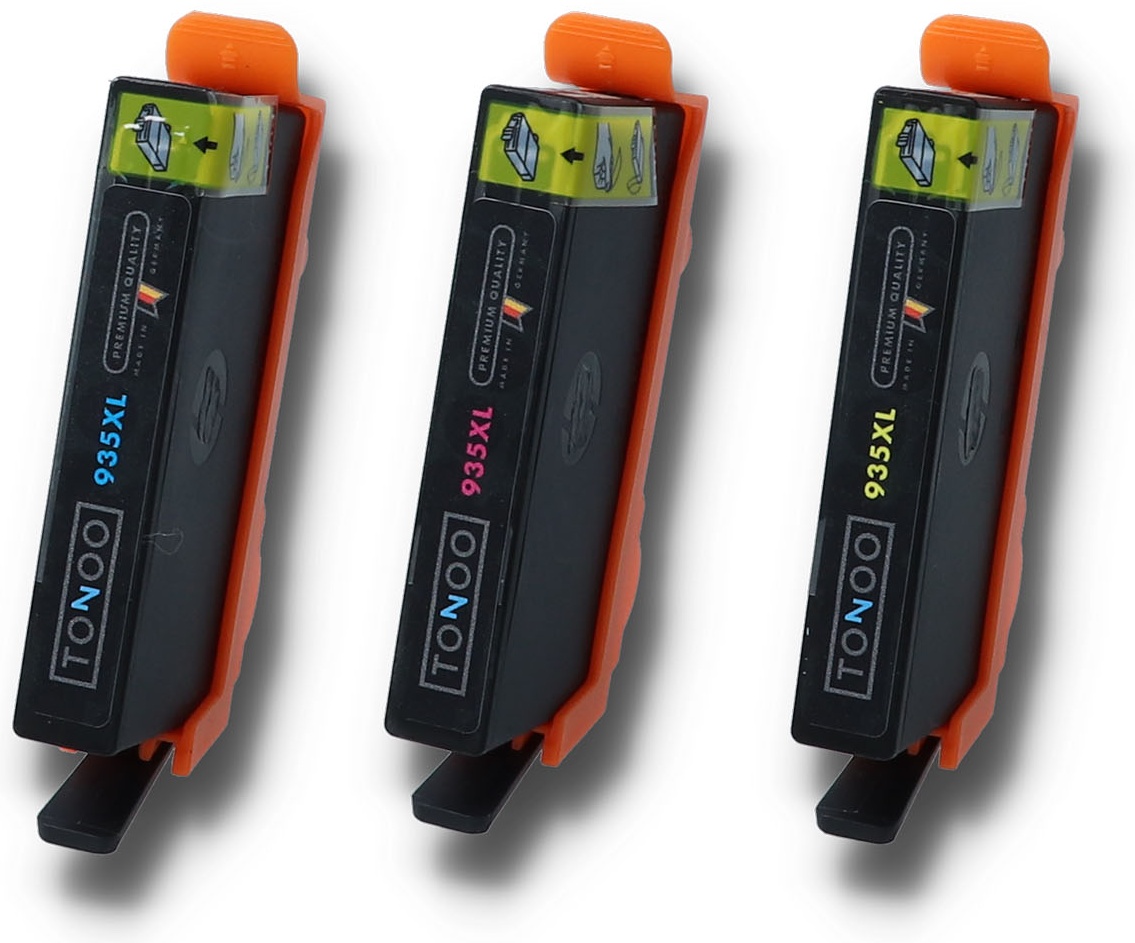 Tonoo® Tinte ersetzt HP F6U78AE | 935XL C/M/Y Spar Set XL