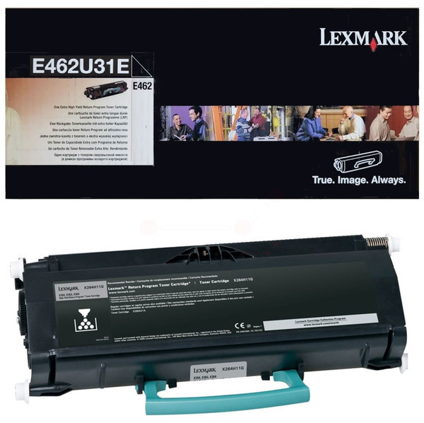 Original Lexmark E462U31E Toner Schwarz XXL
