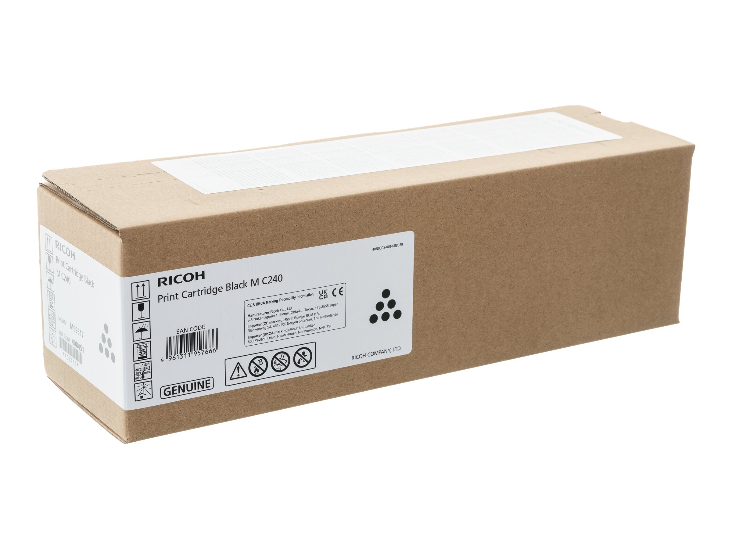 Original Ricoh 408451 Toner Schwarz