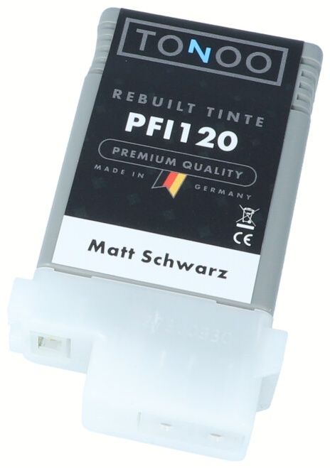 Tonoo® Tinte ersetzt Canon 2884C001 | PFI120MBK Matt Schwarz