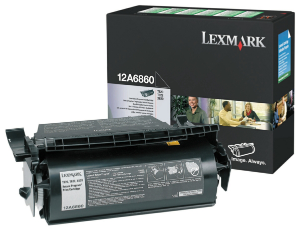 Original Lexmark 12A6860 Toner Schwarz