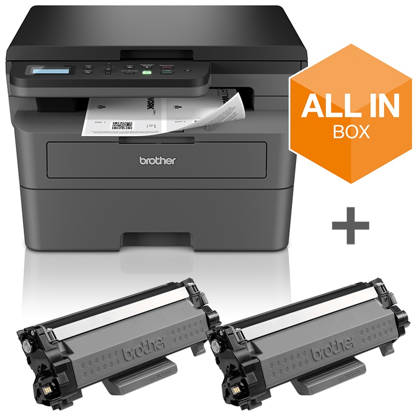 Brother DCP-L2627DWXL S/W Laser Multifunktionsdrucker | A4 | 32 S./Min | Duplex | WLAN