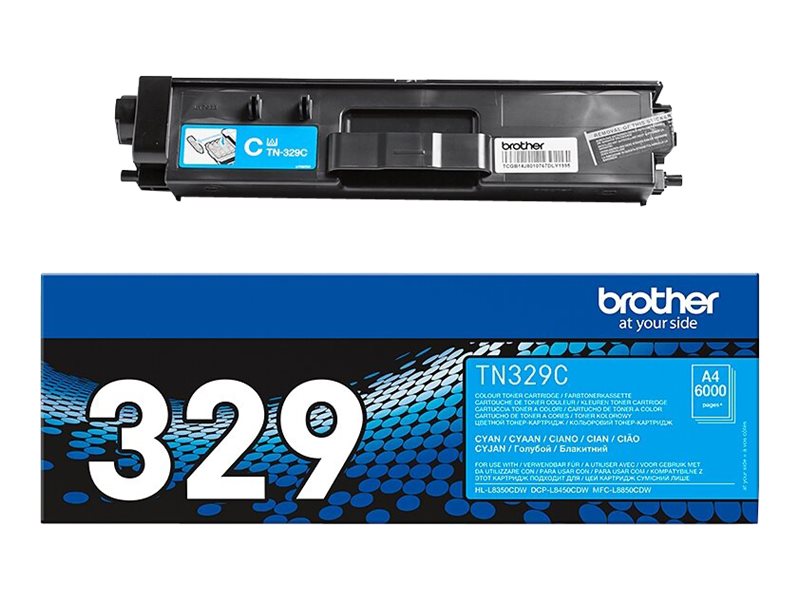 Original Brother TN329C Toner Cyan XXL