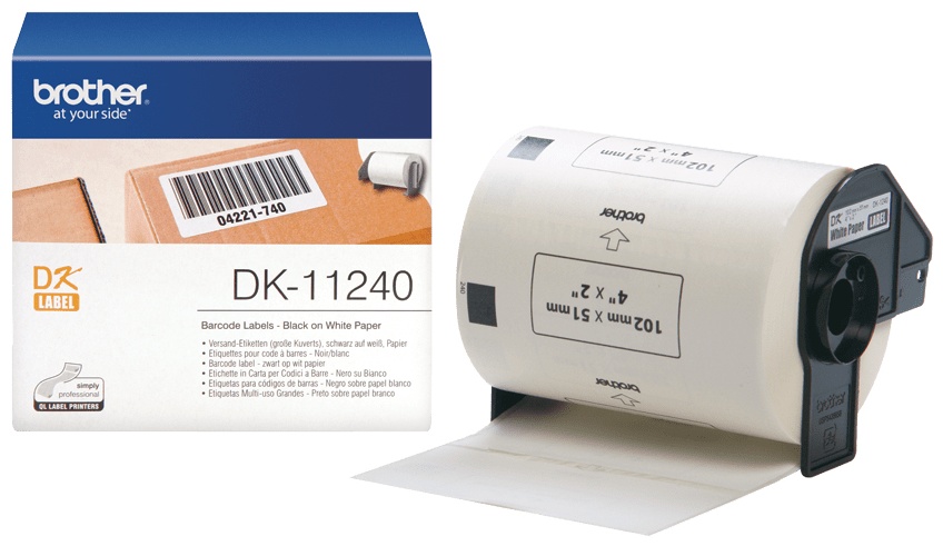 Brother Etikettenrolle DK11240 | 102x51 mm | Weiß