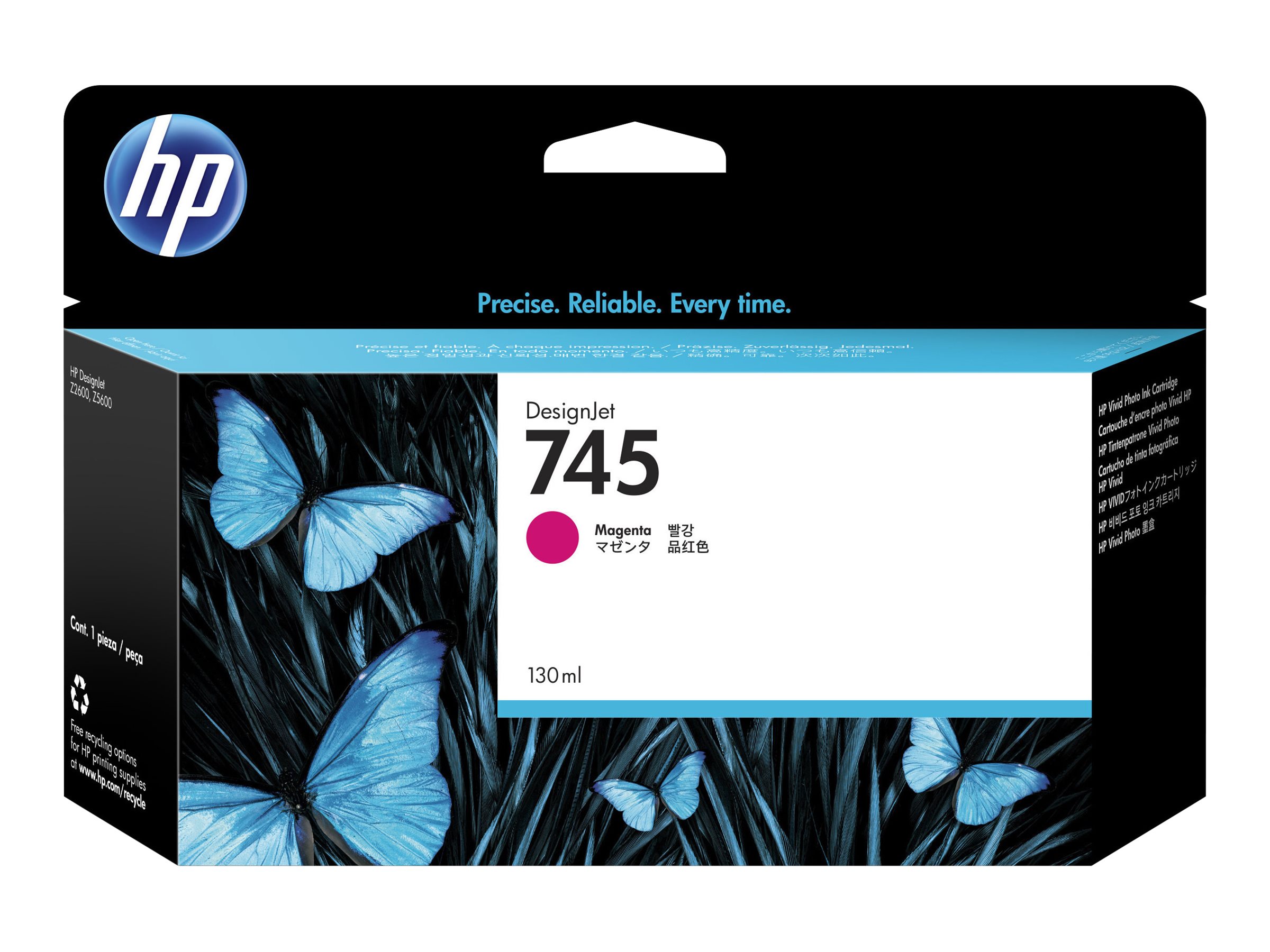 Original HP 745 | F9J95A Tinte Magenta