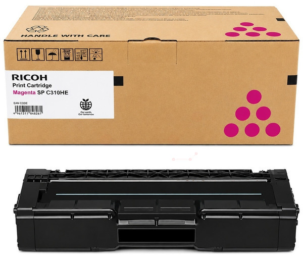 Original Ricoh 407636 / 406481 / TYPESPC310HE Toner Magenta