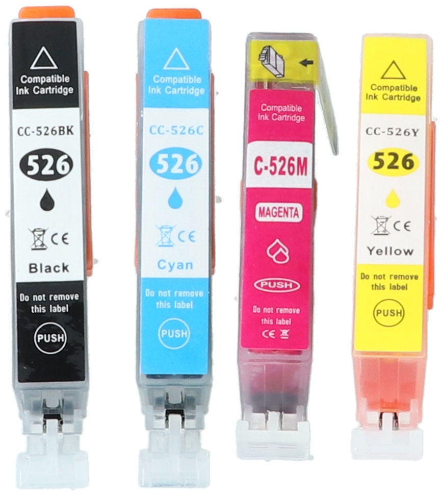 Tonoo® Tinte ersetzt Canon 4540B017 | CLI526 BK/C/M/Y  Spar Set