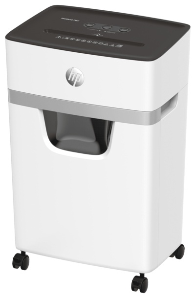 HP OneShred 15CC Aktenvernichter | P-4 Partikelschnitt | 15 Blatt | 20 l | Weiß
