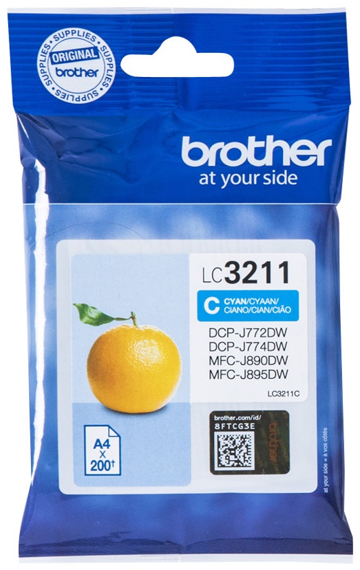 Original Brother LC3211C Tinte Cyan