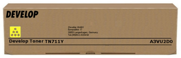 Original Develop TN711 Y | A3VU2D0 Toner Gelb