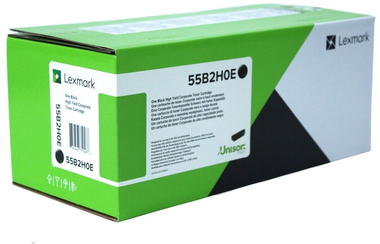 Original Lexmark 55B2H0E Toner Schwarz XL