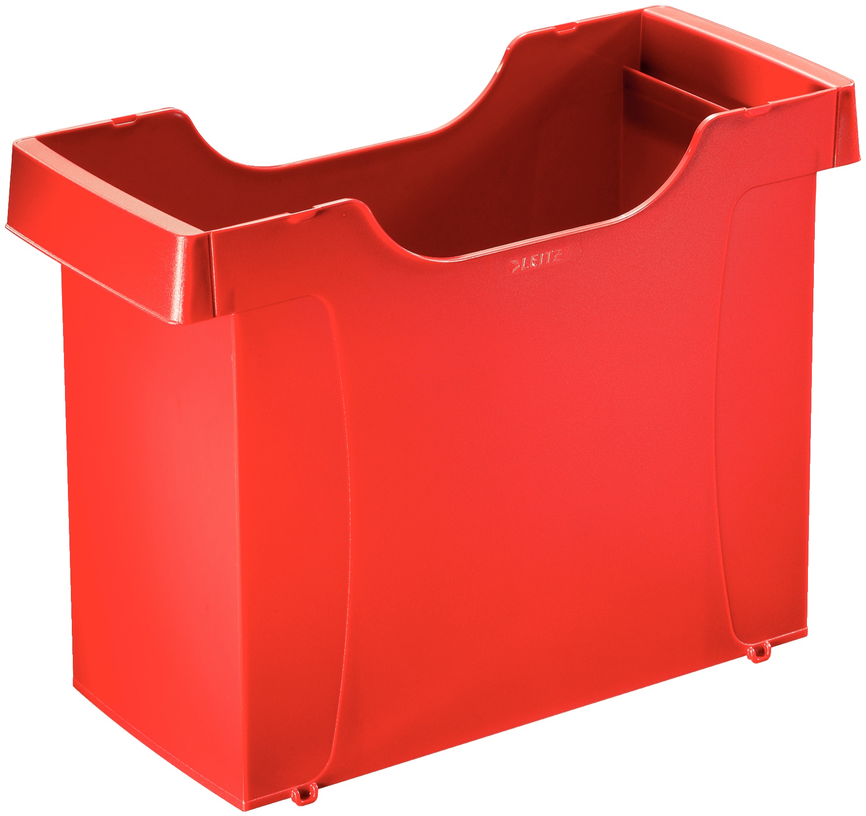 Leitz Hängeregisterbox Hängeregistraturkorb ohne Mappen Plus Uni-Box 1908 | DIN A4 | Polystyrene | Rot
