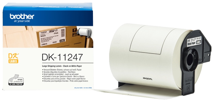 Brother Etikettenrolle DK11247 | 103x164 mm | Weiß
