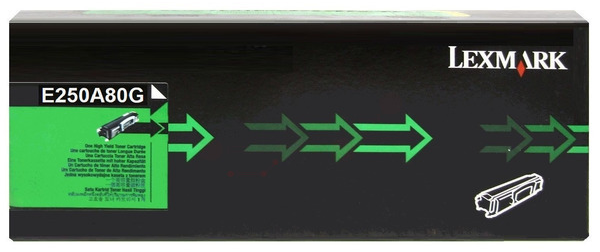 Original Lexmark E250A80G Toner Schwarz