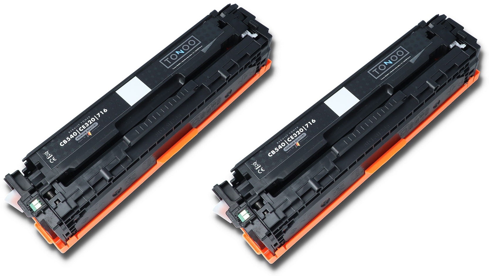 Tonoo® Toner ersetzt HP CB540AD | 125A Schwarz Doppelpack