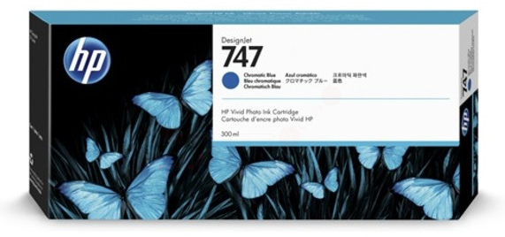 Original HP 747 | P2V85A Tinte Chromatisches Blau ( 2023 )