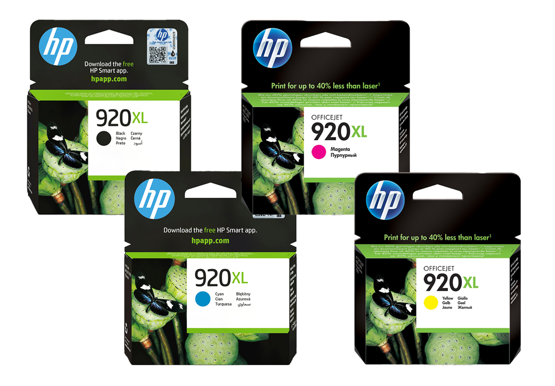 Original HP 920XL | C2N92AE Tinte BK/C/M/Y Spar Set XL