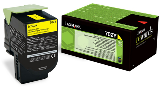 Original Lexmark 702Y | 70C20Y0 Toner Gelb