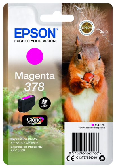 Original Epson 378 | C13T37834010 Tinte Magenta