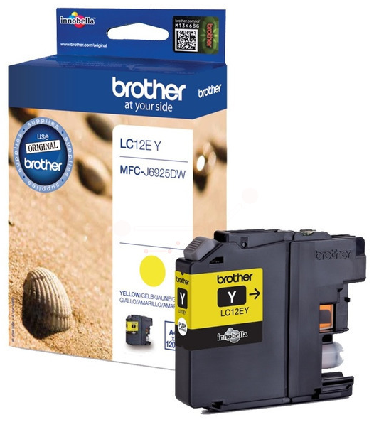 Original Brother LC12EY Tinte Gelb