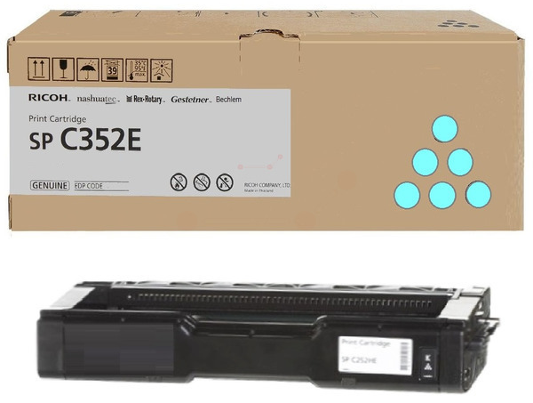 Original Ricoh 408216 / 407384 / TYPESP352E Toner Cyan