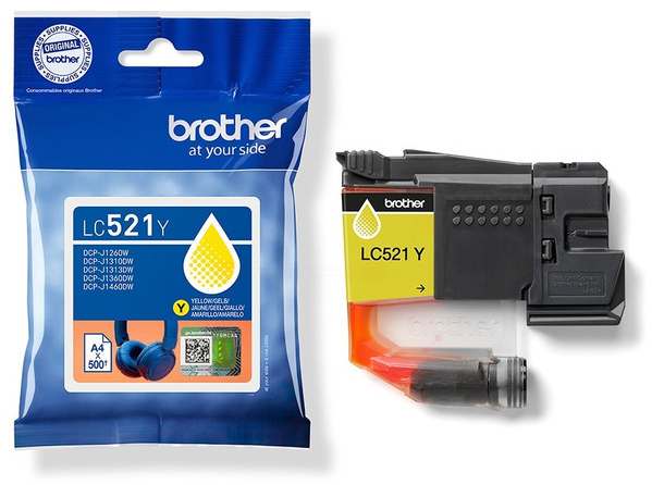 Original Brother LC521Y Tintenpatrone Gelb