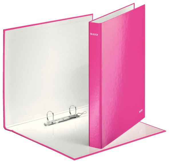 Leitz Ringbuch WOW | DIN A4 | 2 Ringe | 4,0 cm | Pink