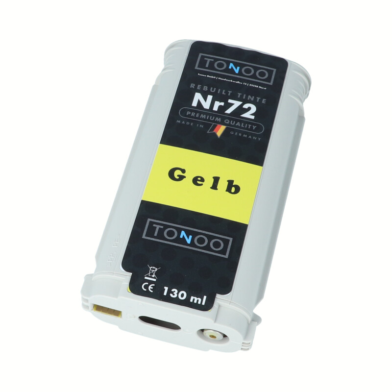 Tonoo® Tinte ersetzt HP 72 | C9373A Gelb