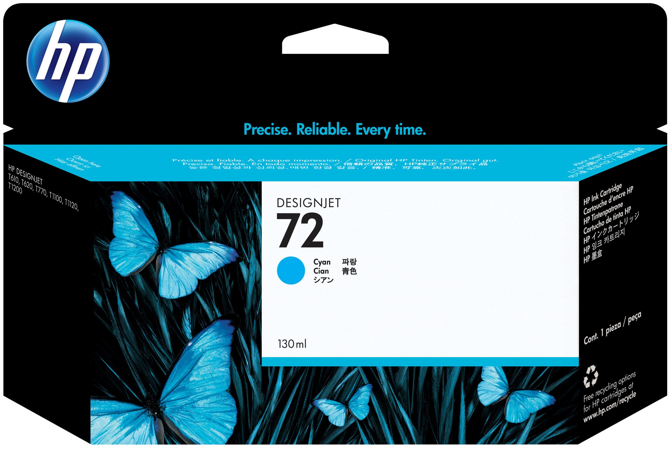Original HP 72 | C9371A Tinte Cyan ( 2025 )