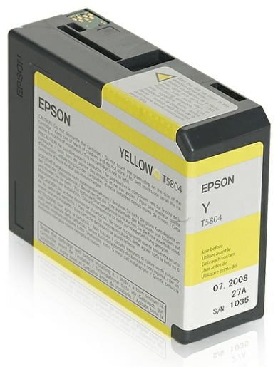 Original Epson T5804 | C13T580400 Tintenpatrone Gelb