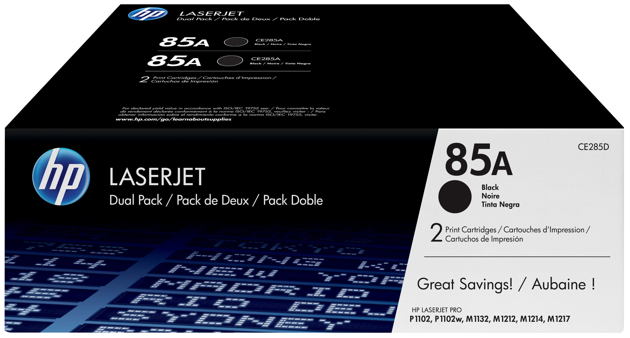 Original HP CE285AD | 85A Toner Schwarz Doppelpack