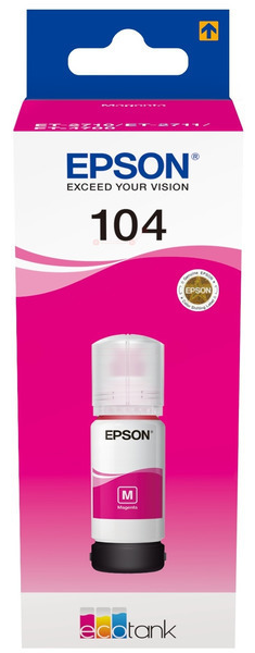 Original Epson EcoTank 104 | C13T00P340 Tintenflasche Magenta