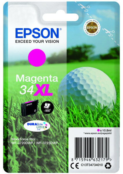 Original Epson 34XL | C13T34734010 Tinte Magenta XL