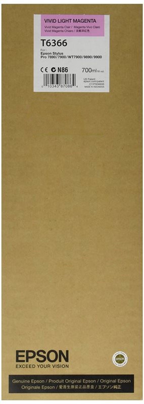 Original Epson T6366 | C13T636600 | vivid light Magenta Tinte
