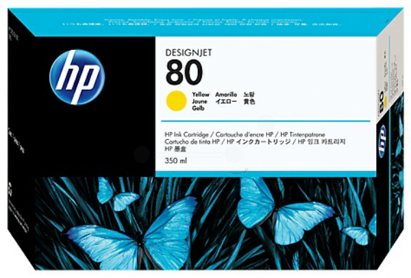 Original HP 80 | C4848A Tinte Gelb XL ( 2021 )