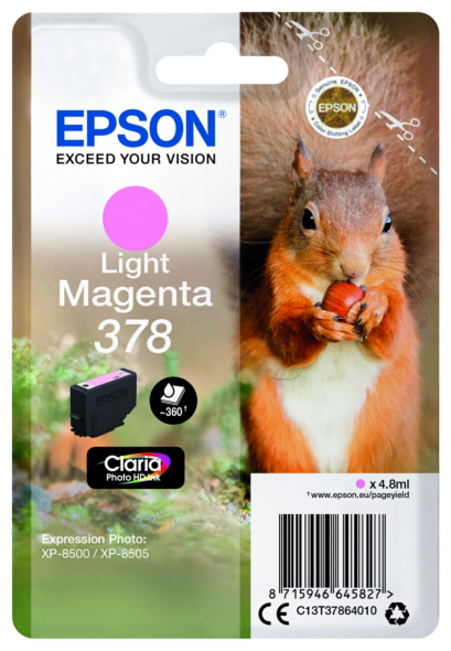 Original Epson 378 | C13T37864010 Tinte light Magenta